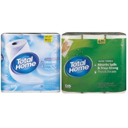  1 1 CVS Total Home Bath Tissue Coupon paper Towels 
