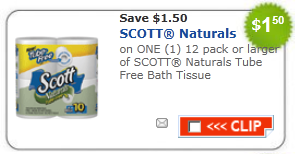 1 50 1 Scott Bath Tissue Coupon Available Again