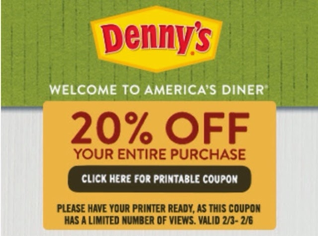 20 Off Denny 39 s Printable Coupon Printable Templates