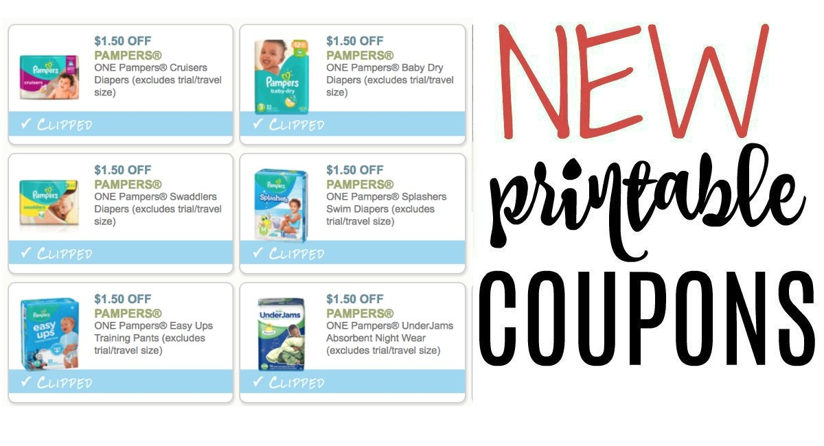  9 Worth Of Pampers Coupons To Print Easy Ups Only 4 49 The 