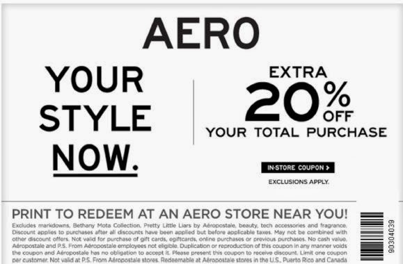 Aeropostale Printable Coupons May 2018 Coupons Printable 2018