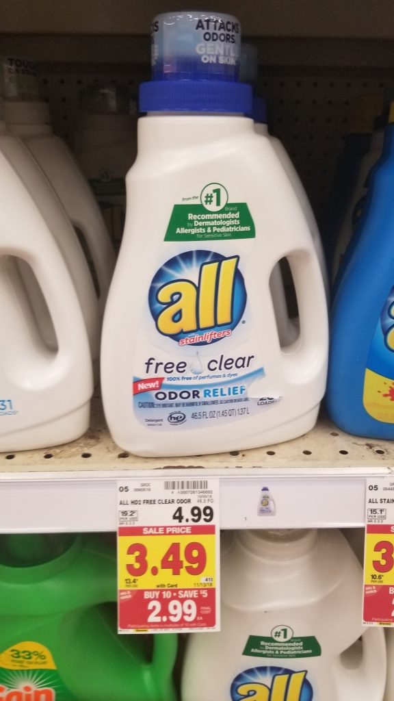 All Laundry Detergent Just 1 99 Kroger Couponing