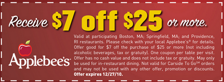 Applebees Coupons Printable 2024