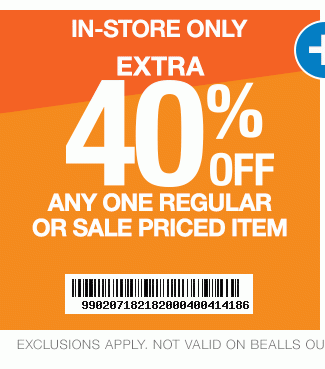 Bealls Stores Just Your Luck Combine Extra 40 Off One Item 