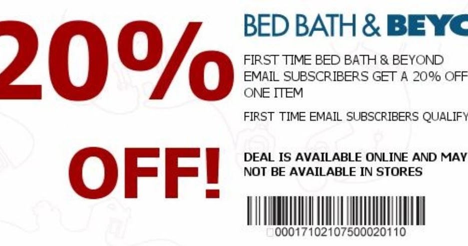 Bed Bath And Beyond Coupon 20 Off Bed Bath And Beyond Printable Coupon