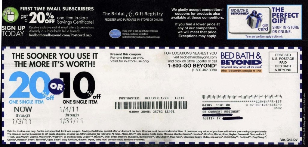 Bed Bath And Beyond Coupon Printable And Promo Codes 2015 Bed Bath 