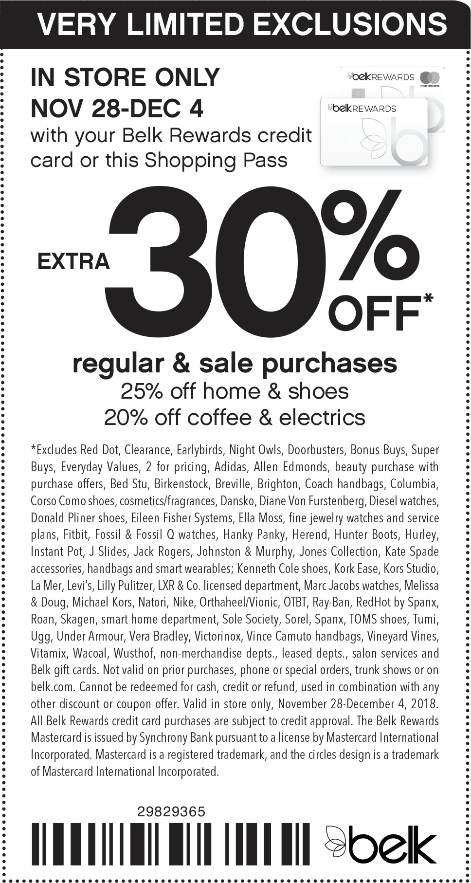 Belk Printable Coupon