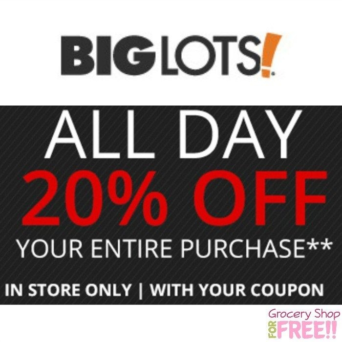 Big Lots 20 Off Printable Coupon Calendar Printables