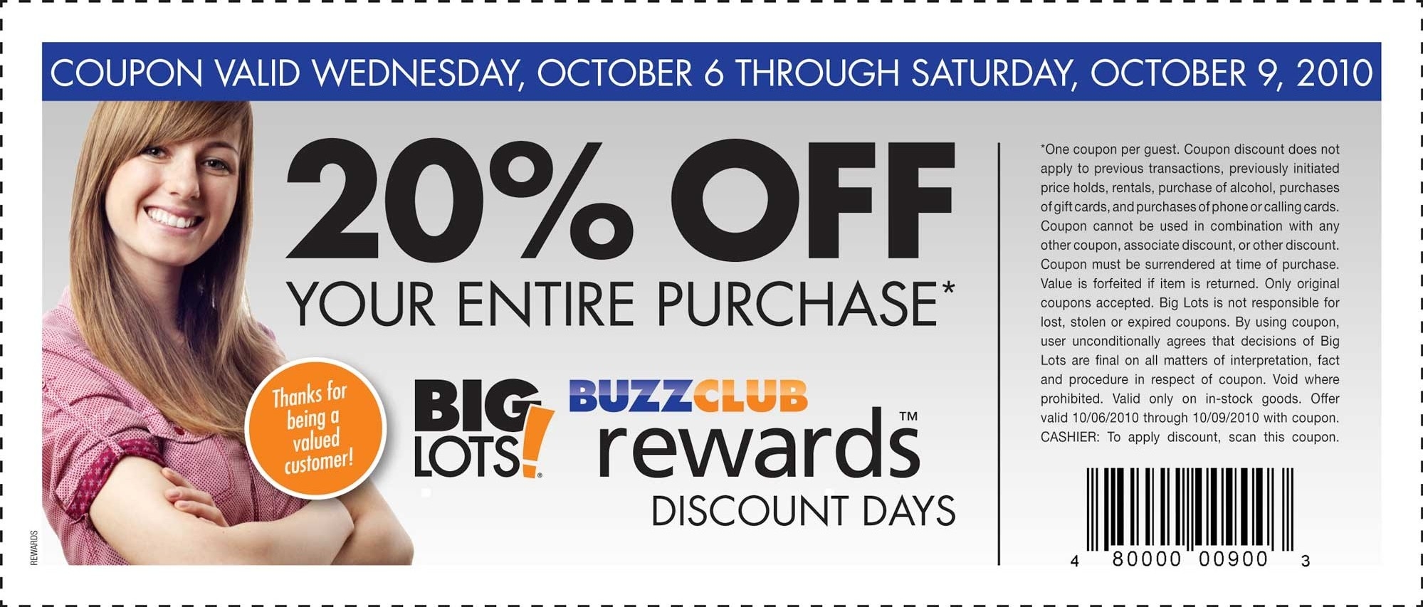 Big Lots 20 Off Printable Coupon Who Said Nothing In Life Is Free 