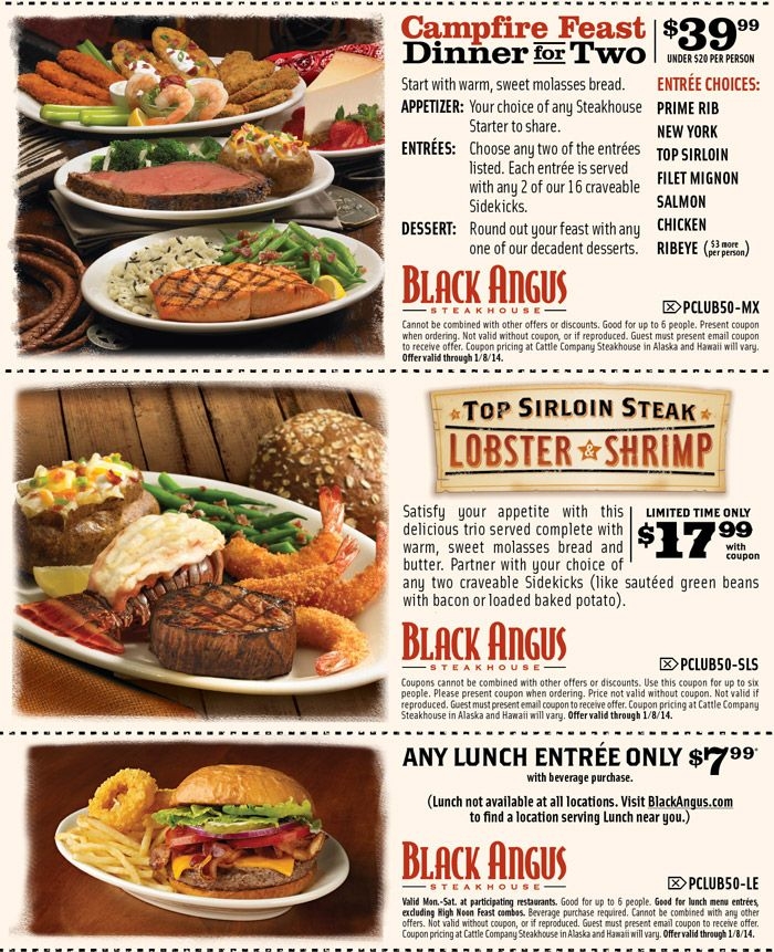 Black Angus Printable Coupons December 2013 Wendys Coupons Free 