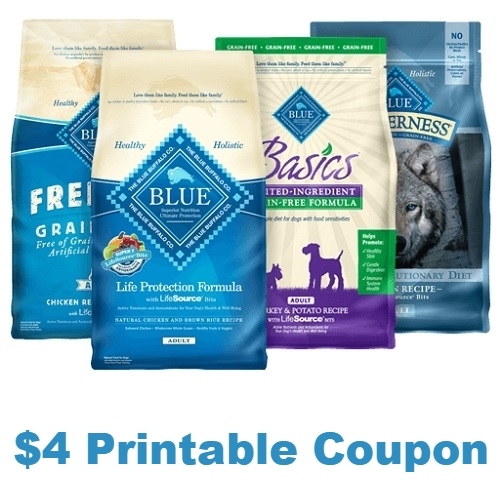 Blue Buffalo Dog And Cat Food 4 Printable Coupon MyBargainBuddy