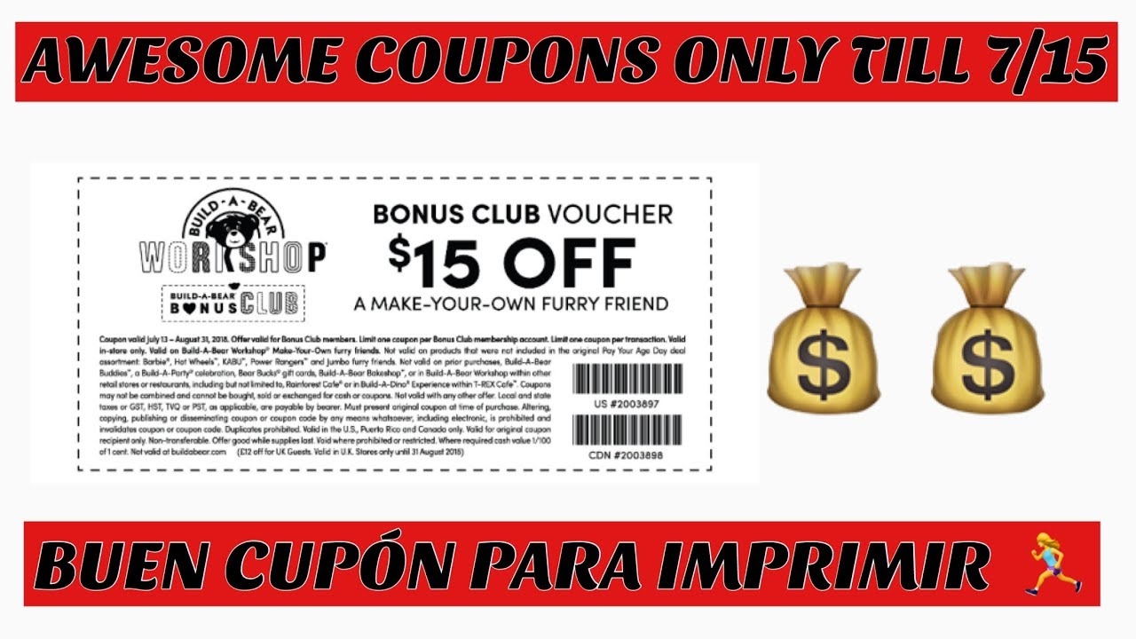 Build A Bear Coupon 15 Off Printable