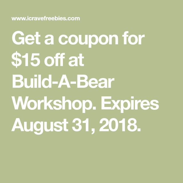 Build A Bear Coupon 15 Off Printable