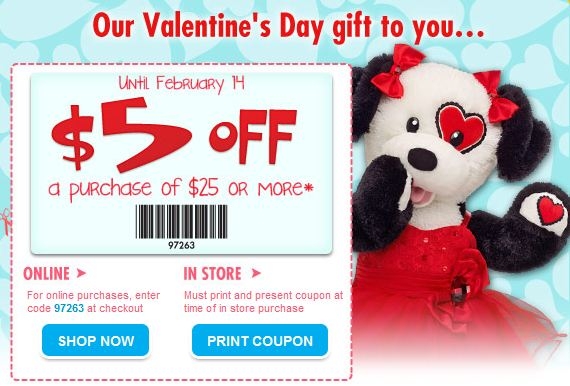 Build a Bear Printable 5 Off 25 Coupon Who Said Nothing In Life Is 
