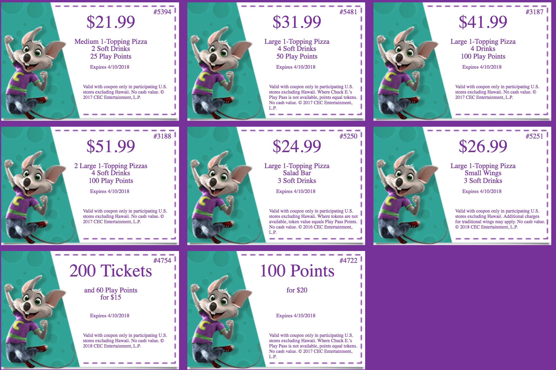 Chuck E Cheese Coupons Printable NBKomputer