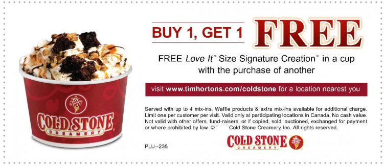 Cold Stone Creamery Printable Coupons September 2015 Printable 