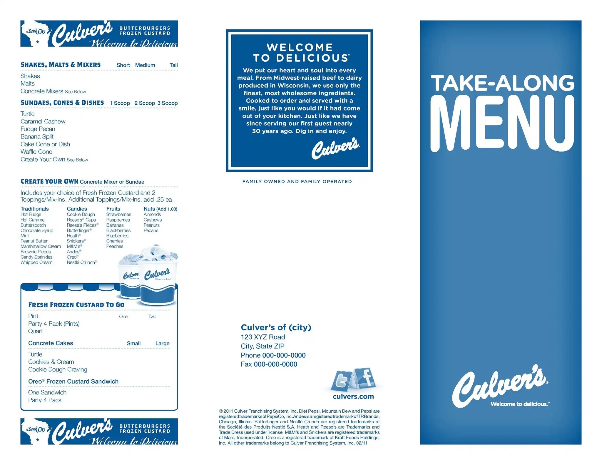 Culvers 2 For 8 Coupon Printable Calendar Printables