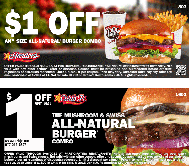 Current Printable Current Hardees Coupons