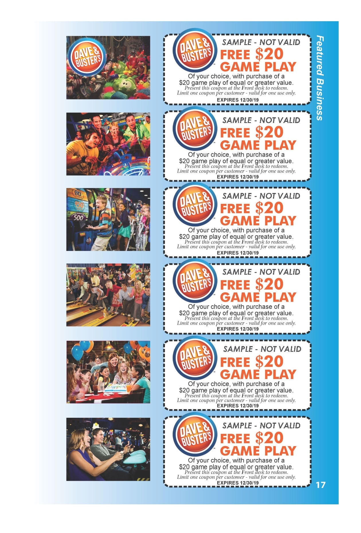 Dave Busters Coupons Printable
