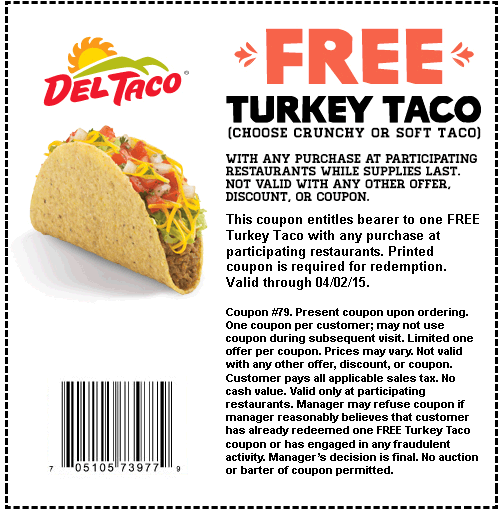 Del Taco Coupons 2024 Usa Printable Binni Linell
