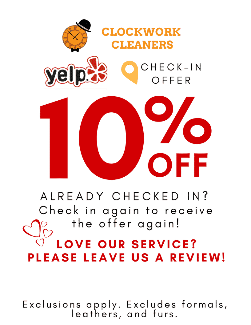 Dry Cleaning Coupons Dry Cleaner Orange County Clockwork Cleaners