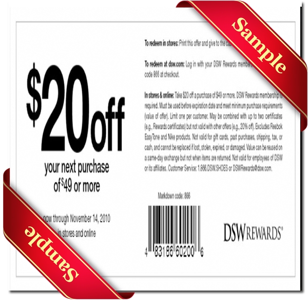 Dsw Coupon In Store Printable FreePrintable me