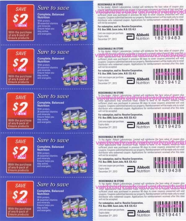 Ensure Printable Coupons