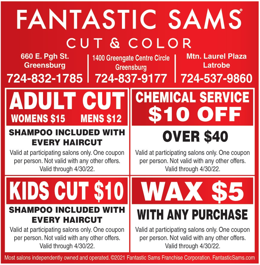 Fantastic Sams Printable Coupons