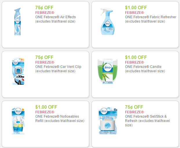 Febreze Printable Coupons