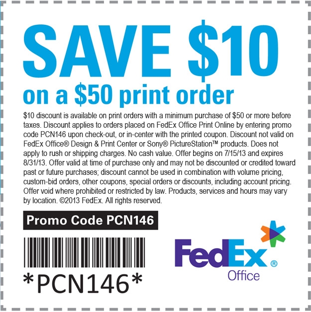 FedEx Office Promo Code Promo Codes For 2018 CouponPlay