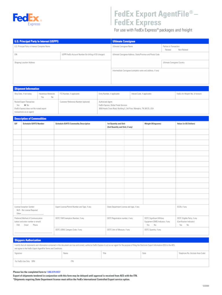 Fedex Printable Application Printable Application
