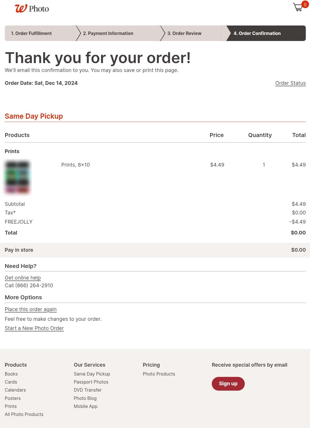 Free 8x10 Photo Print Today At Walgreens Via Promo Code FREEJOLLY Free 8x10 Photo Print Today At Walgreens Via Promo Code FREEJOLLY