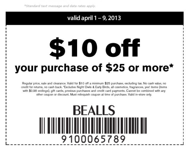 Free Bealls Outlet Printable Coupons 2017 Download Free Bealls Outlet 
