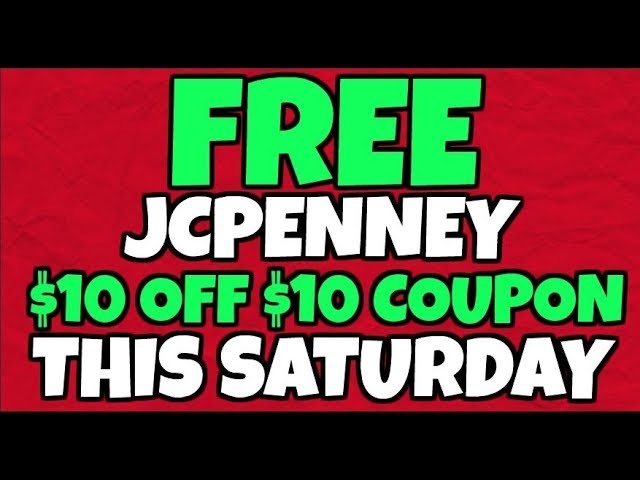 FREE JCPENNEY Coupon This Saturday Worksheets Library