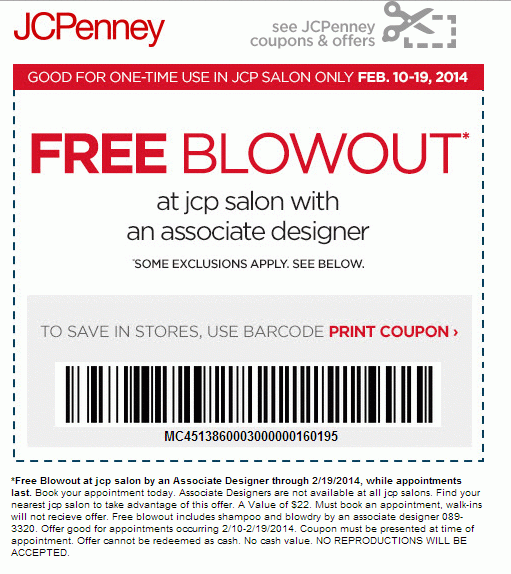 Free Jcpenney Printable Salon Coupons Download Free Jcpenney Printable 