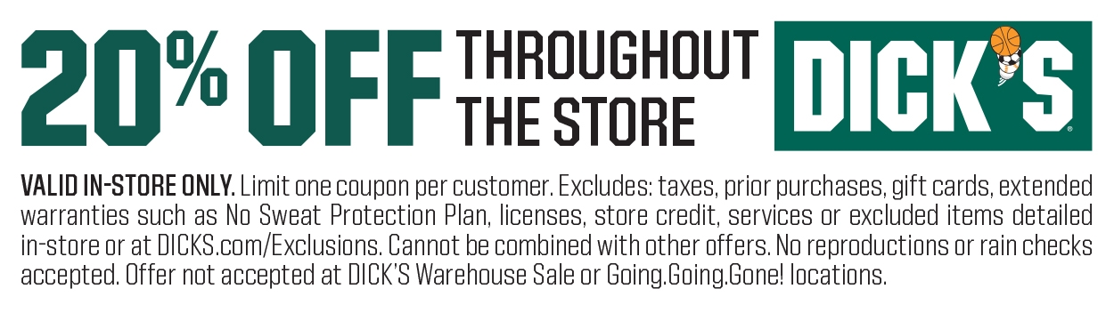 Free Printable Coupons Dickssportinggoods In Store Download Free 