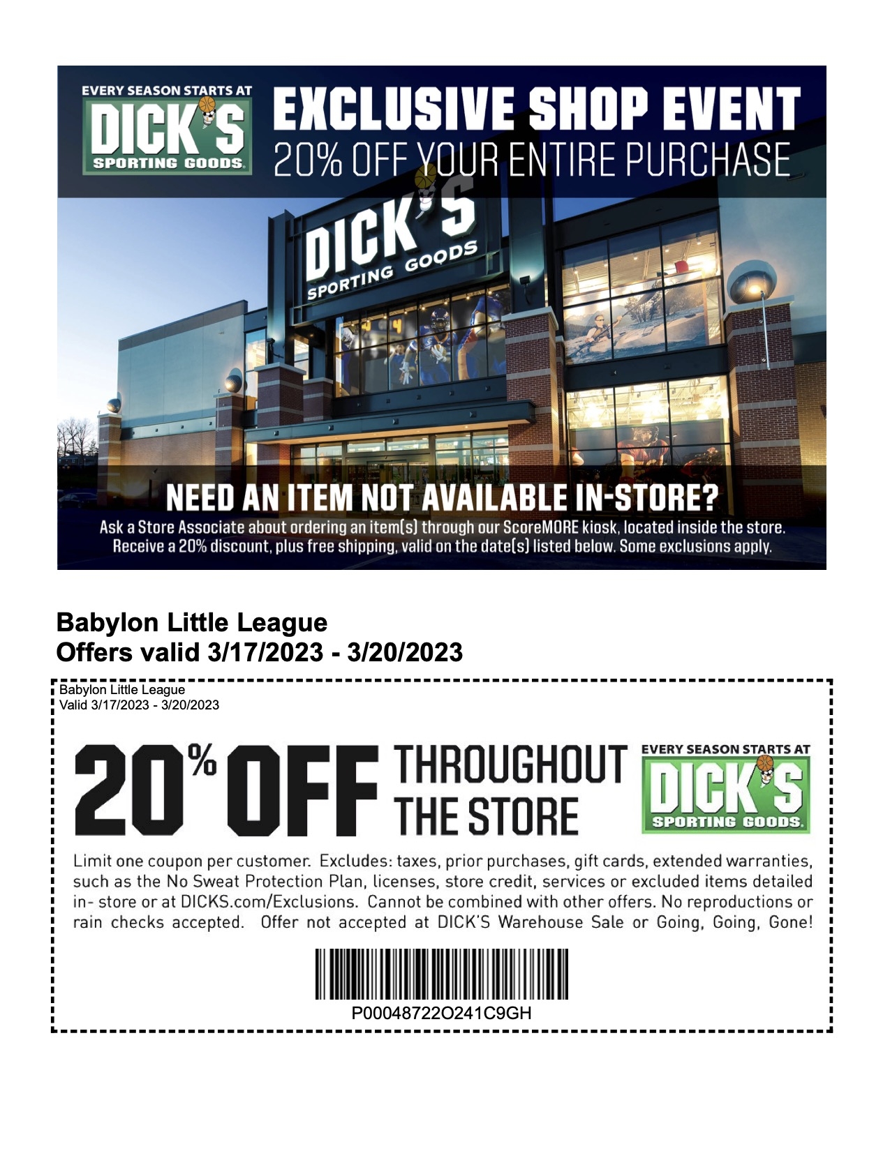 Free Printable Coupons Dickssportinggoods In Store Download Free 