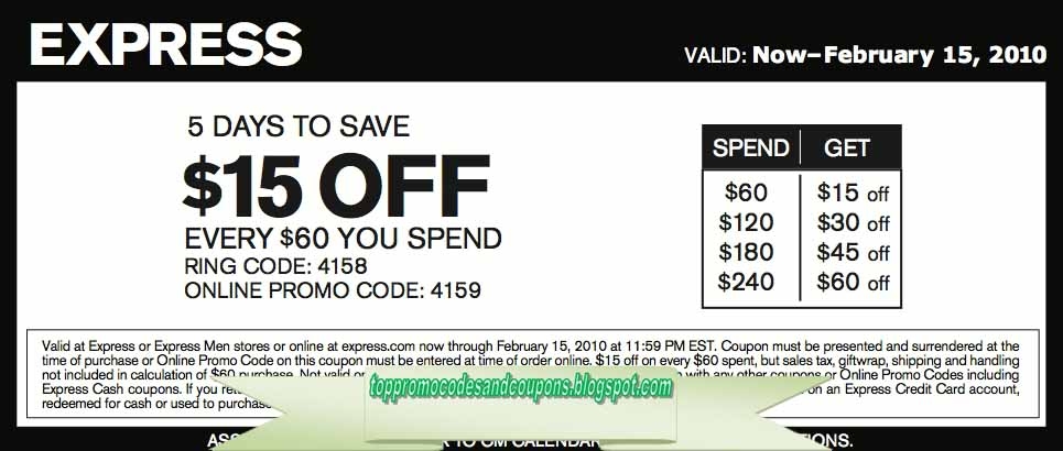 Free Printable Coupons Express Free Templates Printable