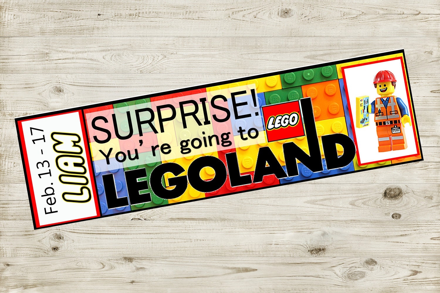Free Printable Legoland Ticket