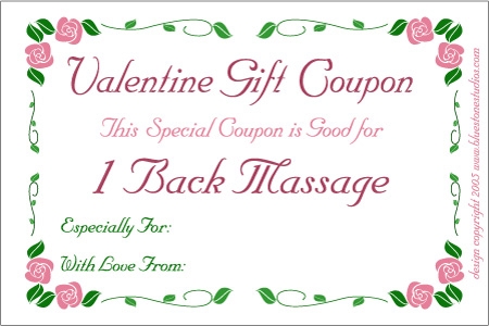 Free Printable Valentine Love Coupons
