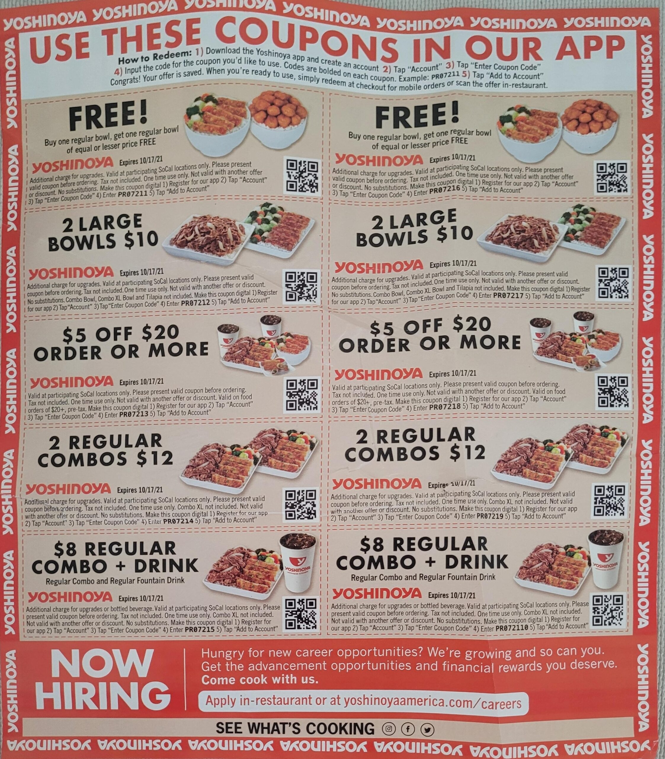 Free Printable Yoshinoya Coupons Printable Lab