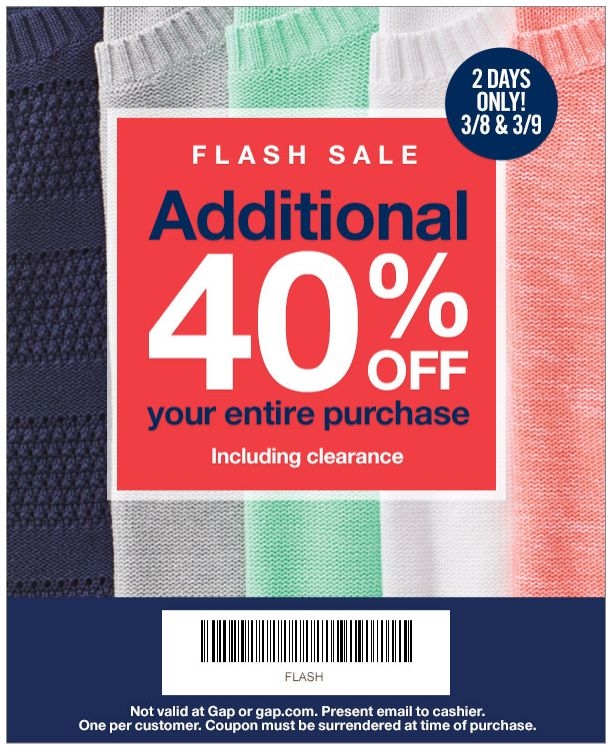 Gap Factory Coupons In Store Printable