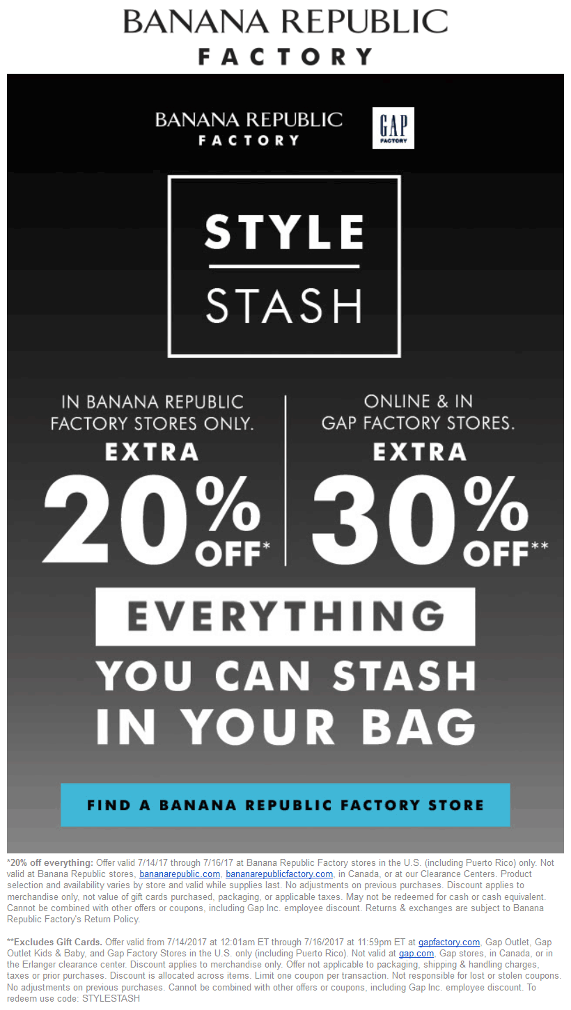 Gap Factory Printable Coupon Gap Factory Printable Coupon
