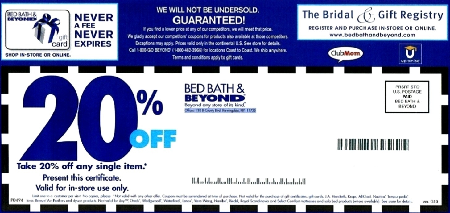 Getting Valid Bed Bath 20 Coupon Printable Bed Bath Beyond Inc Is 