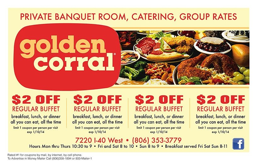 Golden Corral Coupons Buy One Get One Free Printable