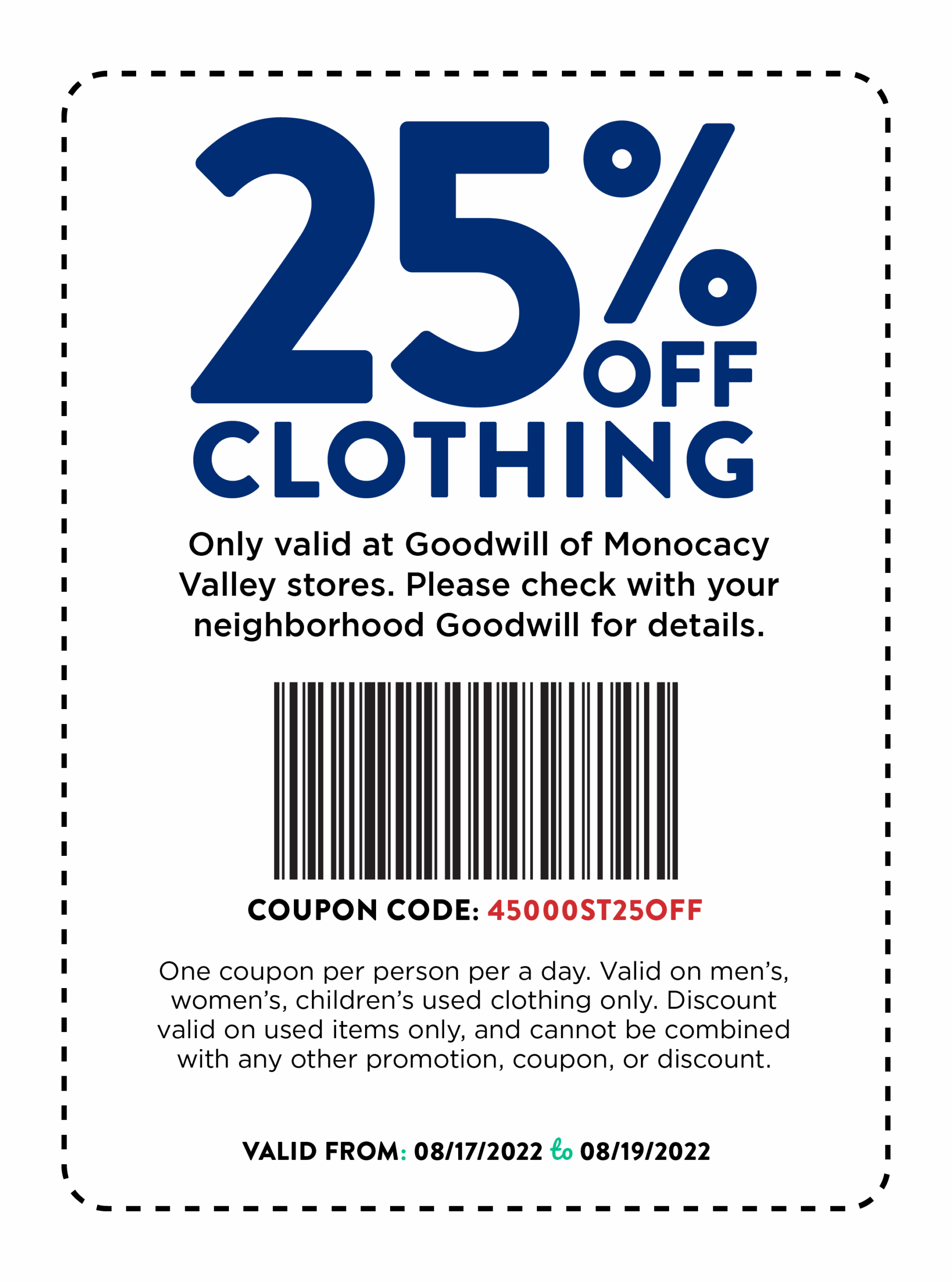Goodwill Coupon Printable