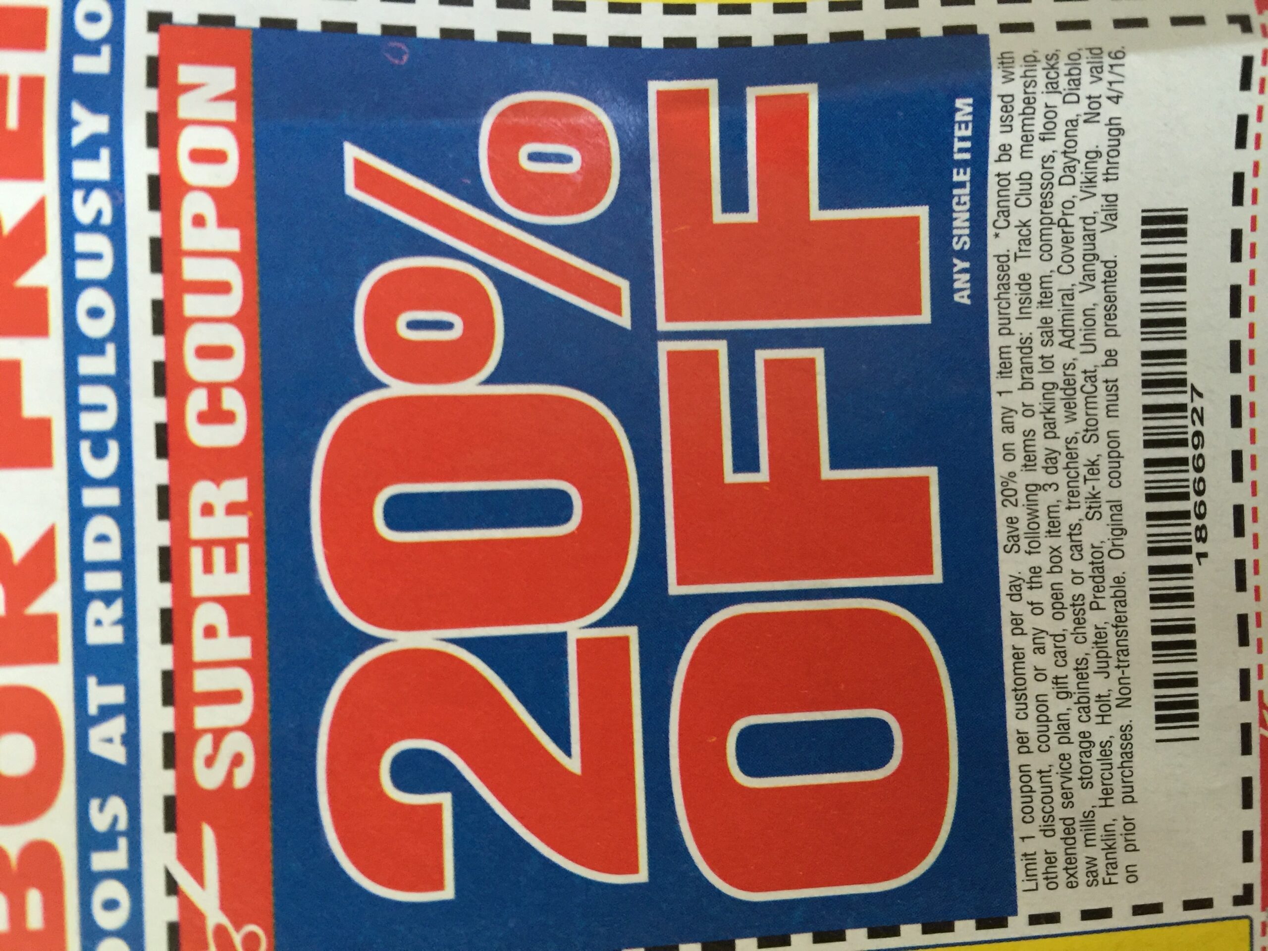 Harbor Freight 20 Off Coupon 2024 Printable Dani Michaelina