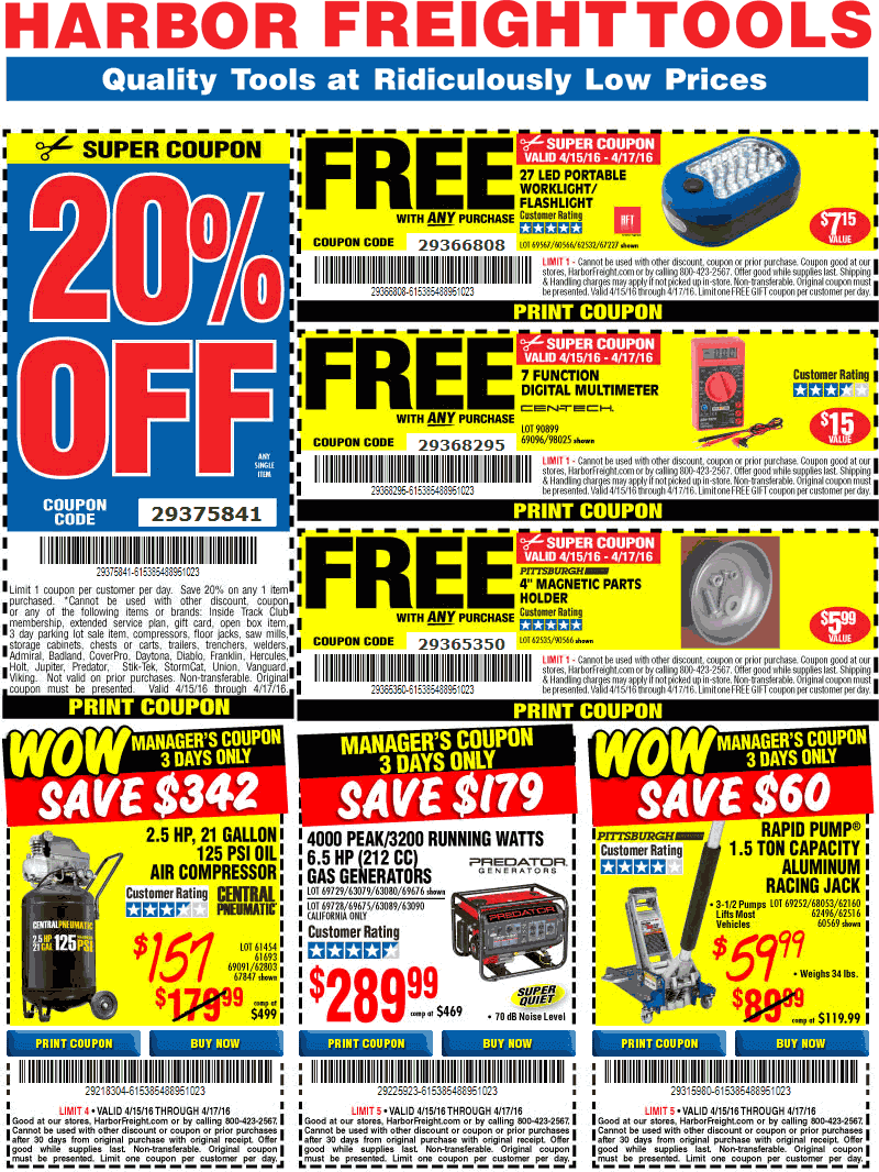 Harbor Freight Coupons 2024 Printable Free Neda Dorotea