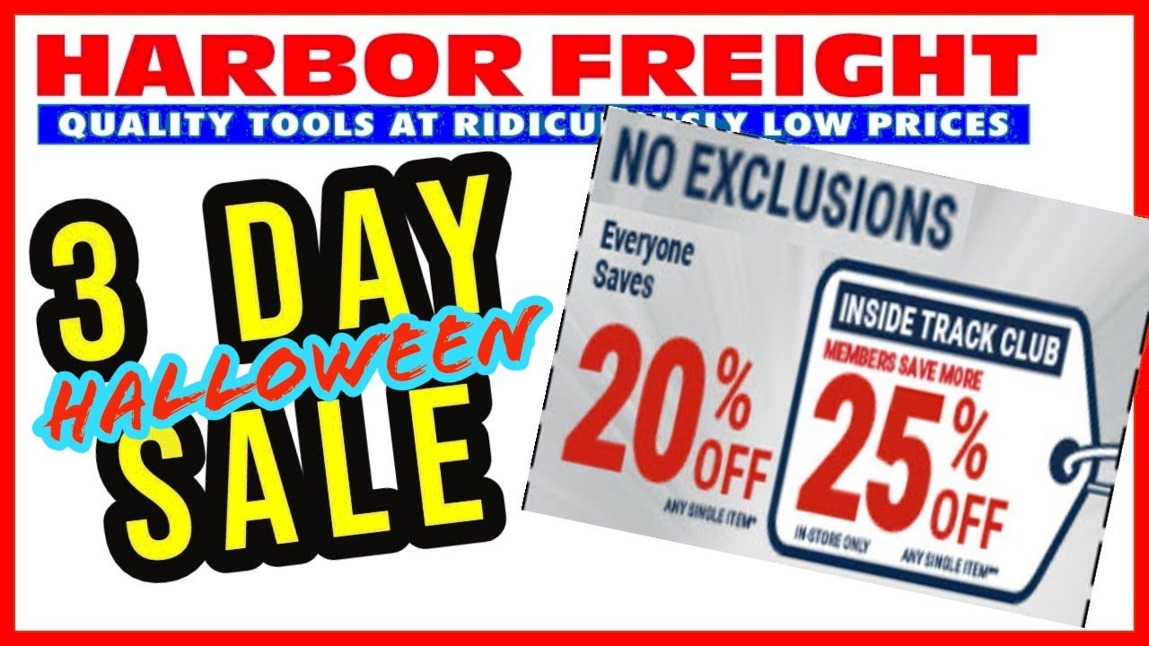 Harbor Freight No Exclusions Coupon 2025 Printable Dominic Champion