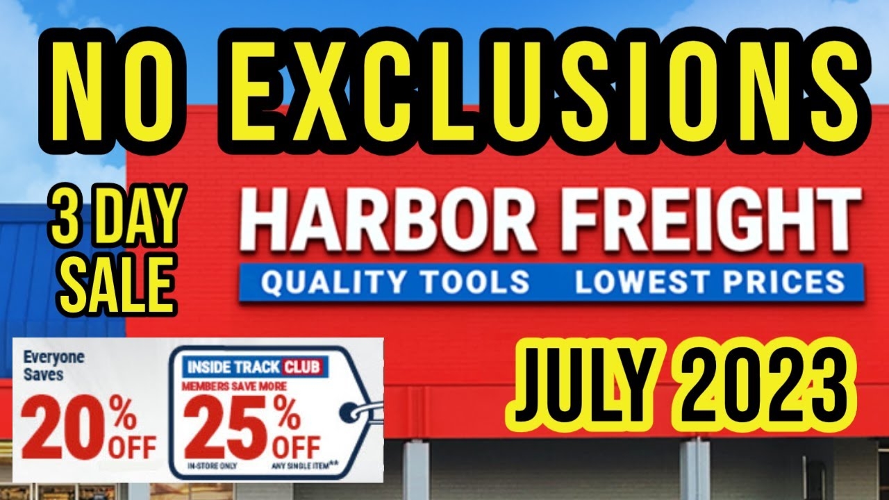 Harbor Freight No Exclusions Coupon 2025 Printable Dominic Champion
